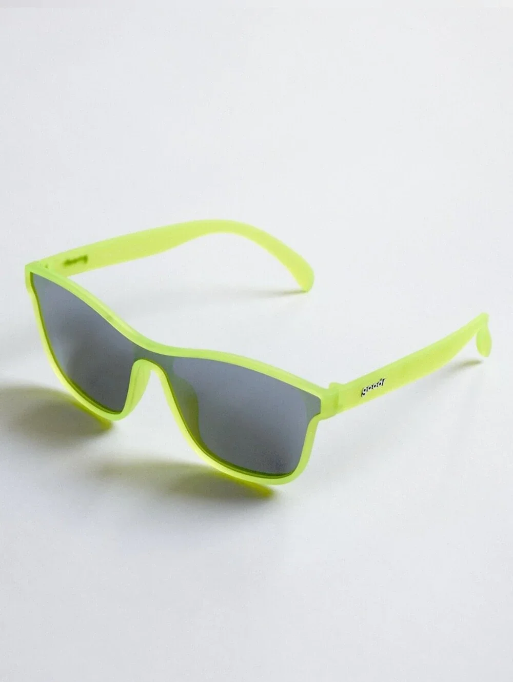 Goodr - VRG - Neon Yellow-Green Sunglasses - Flux Capacitor Style